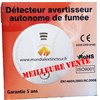 Détecteur de fumée avec pile 9V Alcaline