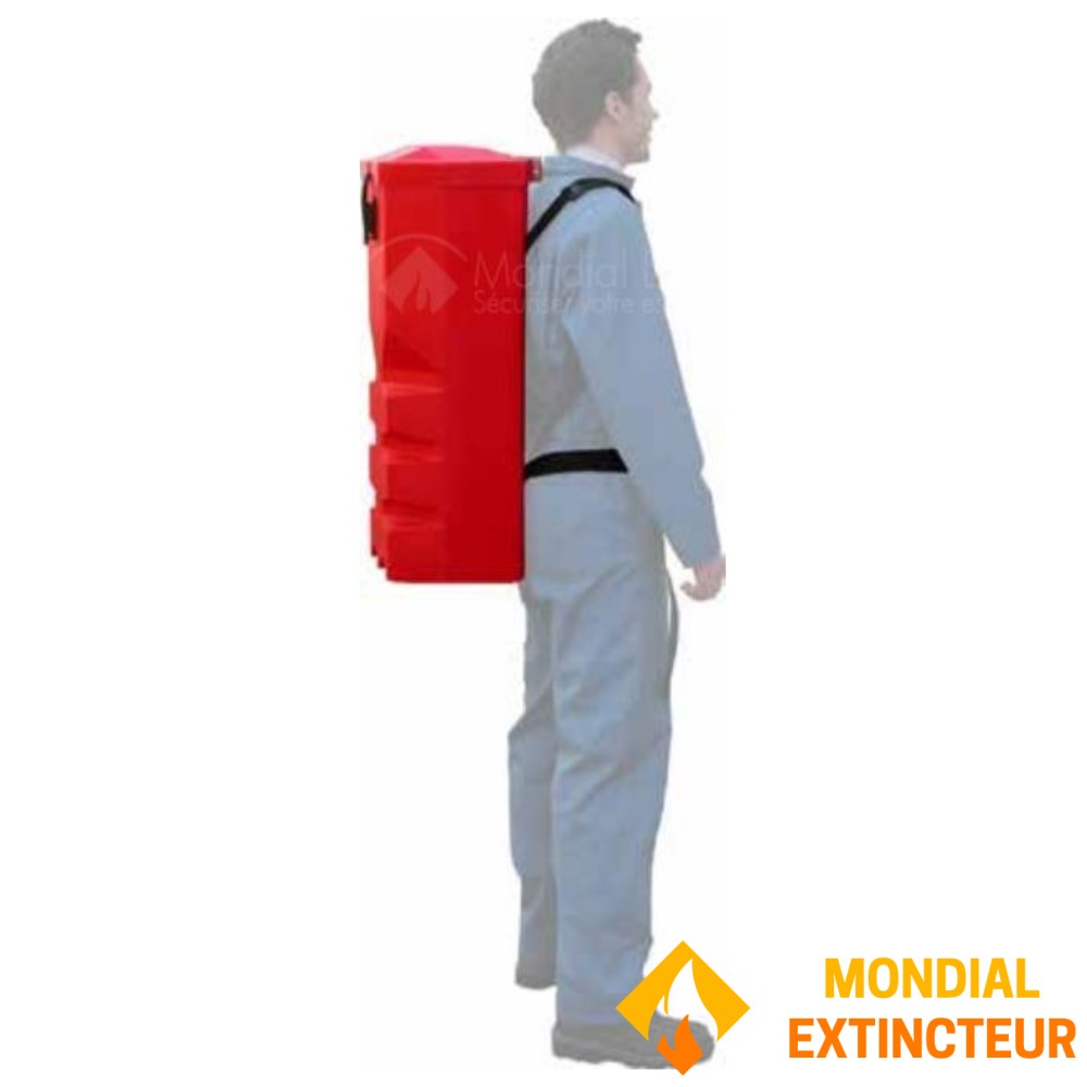 Homologué Poids Lourd E2 Coffre Extincteur 6/9kg Rouge - Véhicule