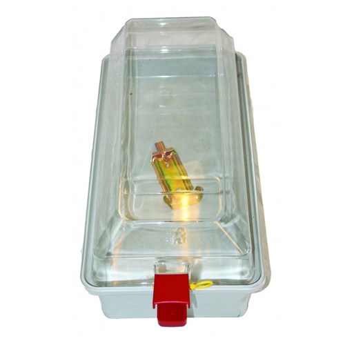 Guérite en plastique transparent pour extincteurs 6 Kg/6 litres