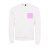 5 sweatshirts personnalisés blancs - Taille XL - Flocage cœur
