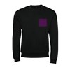 5 sweatshirts personnalisés noirs - Taille XXL - Flocage cœur