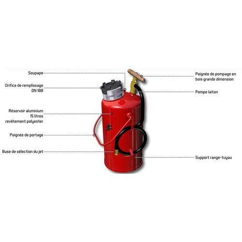 Seau pompe 15 litres