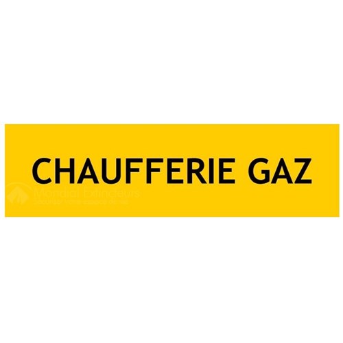 Panneau de localisation "CHAUFFERIE GAZ"