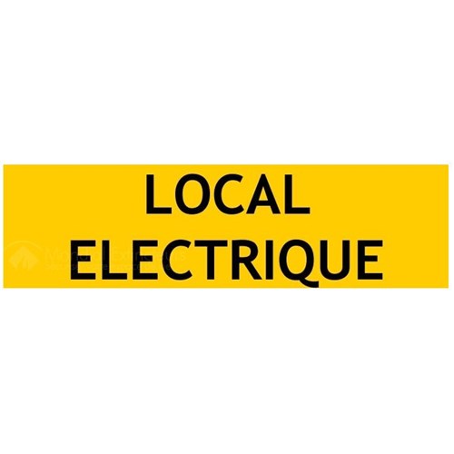 Panneau de localisation "LOCAL ÉLECTRIQUE"