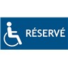 Signalisation réservé handicapé / PMR – PVC – L.300 x H.150 mm