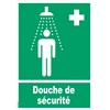 Panneau PVC douche de sécurité – Taille A4