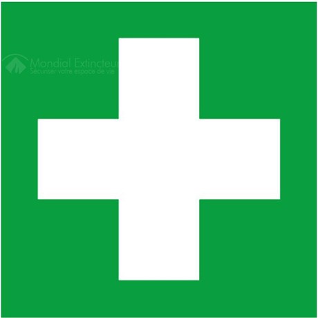 Panneau premiers secours – L.200 x H.200 mm