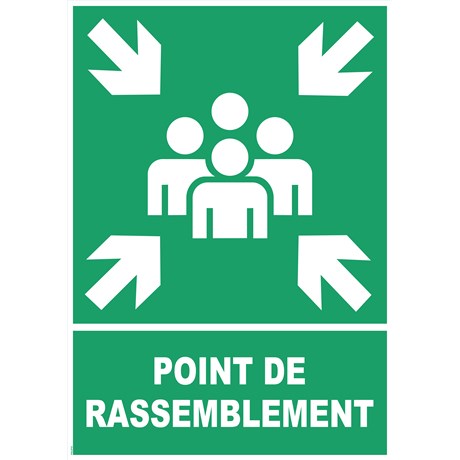 Panneau point de rassemblement – PVC -A2