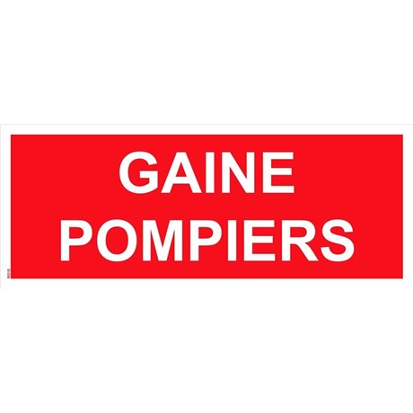 "GAINE POMPIERS" PVC rigide 150 X 50 mm