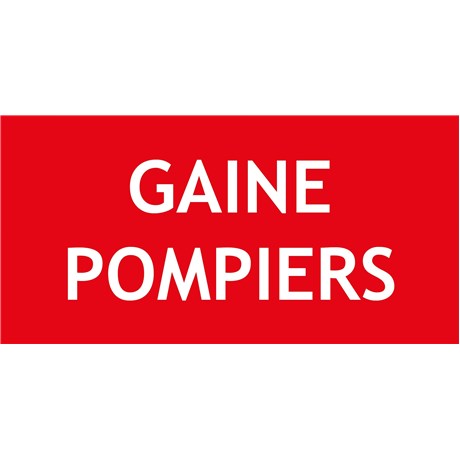"GAINE POMPIERS" PVC rigide 200 X 100 mm