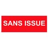 "SANS ISSUE" en PVC rigide 200 X 80 mm