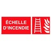 Panneau "Echelle incendie" PVC - 200x80 mm
