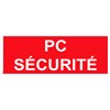 Panneau "PC sécurité" PVC - 200x80 mm