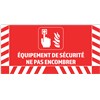 Signalisation au sol pour ALARME - L.800 x H.400 mm