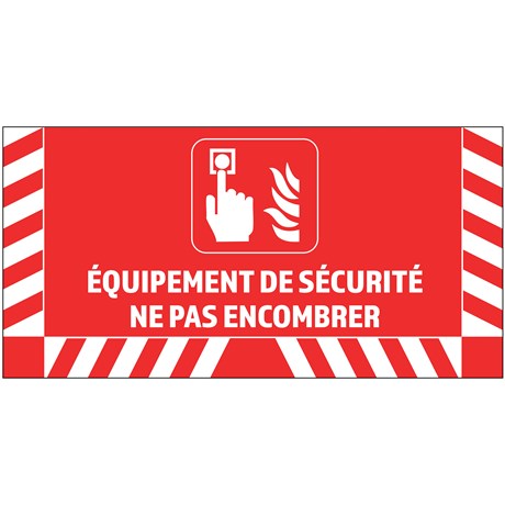 Signalisation au sol pour ALARME - L.800 x H.400 mm