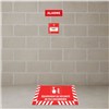 Signalisation au sol pour ALARME - L.800 x H.400 mm
