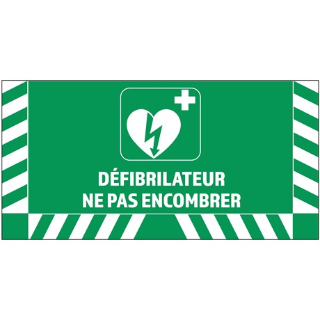Signalisation au sol Défibrilateur - L.800 x H.400 mm