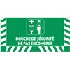Signalisation au sol Douche de Sécurité - L.800 x H.400 mm