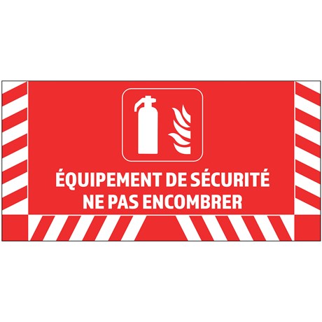Signalisation au sol pour Extincteur - L.800 x H.400 mm