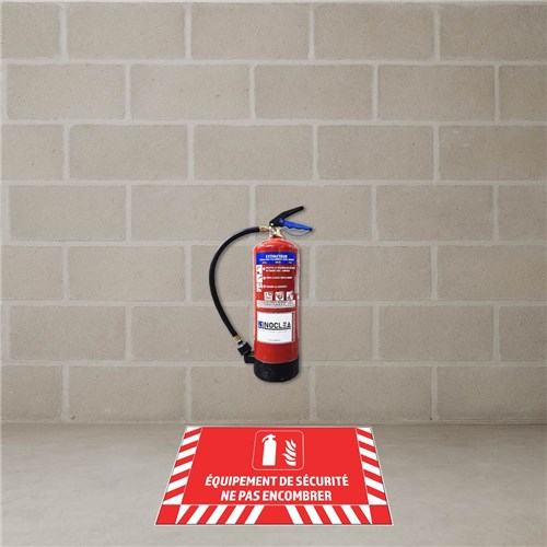 Signalisation au sol pour Extincteur - L.800 x H.400 mm