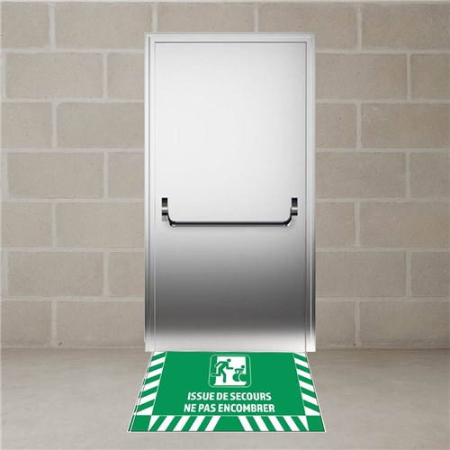 Signalisation au sol Issue de Secours - L.800 x H.400 mm