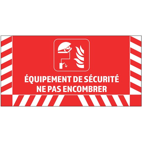 Signalisation au sol pour désenfumage - L.800 x H.400 mm