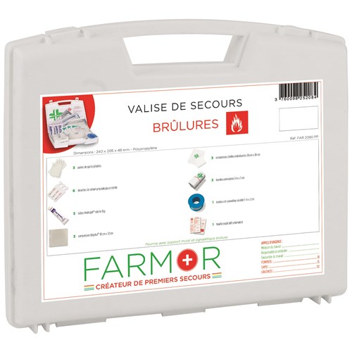 Valise de secours « Brûlures »