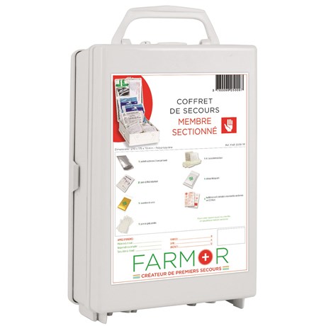 Coffret de secours « Membre Sectionné » Polypropylène blanc