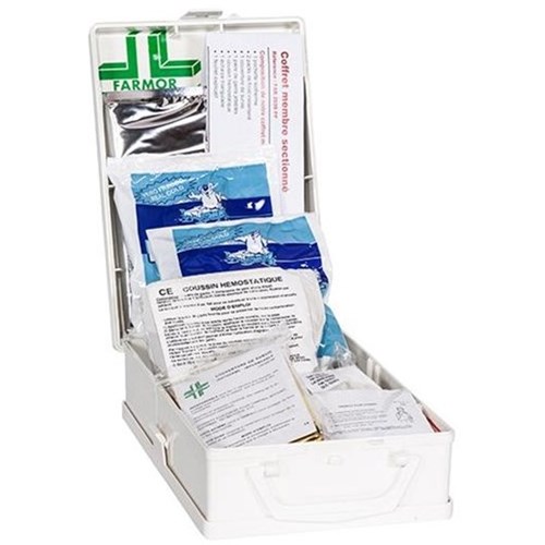 Coffret de secours « Membre Sectionné » Polypropylène blanc