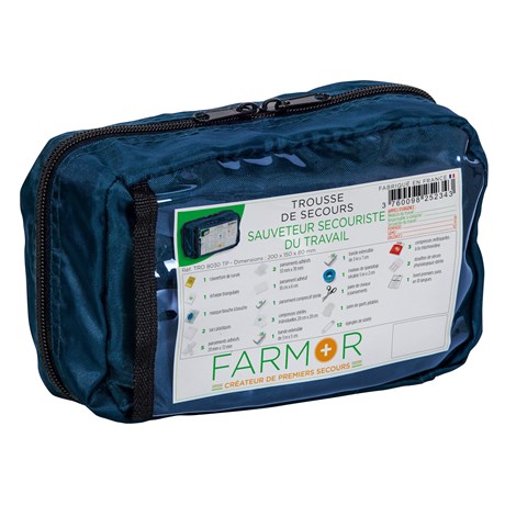Trousse de secours S.S.T - accroches ceinture par sangle