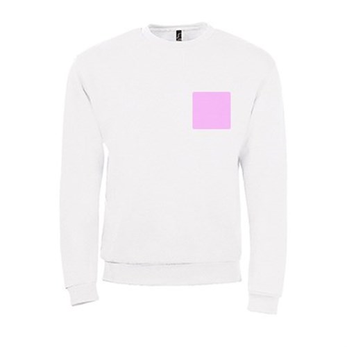 5 sweatshirts personnalisés blancs - Taille S - Flocage cœur