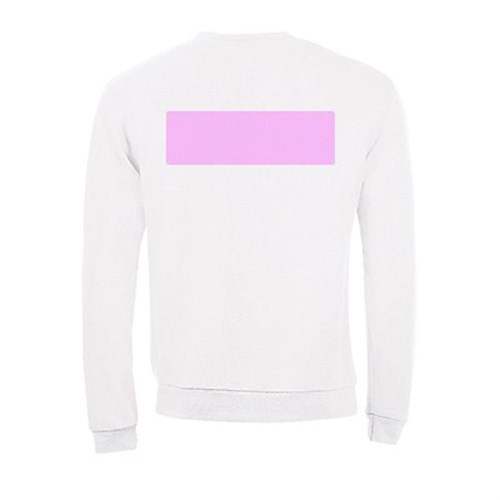 5 sweatshirts personnalisés blancs - Taille XXL - Flocage dos