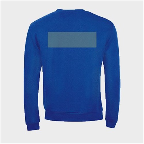 5 sweatshirts personnalisés bleus - Taille S - Flocage dos