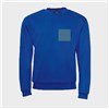 5 sweatshirts personnalisés bleus - Taille L - Flocage cœur