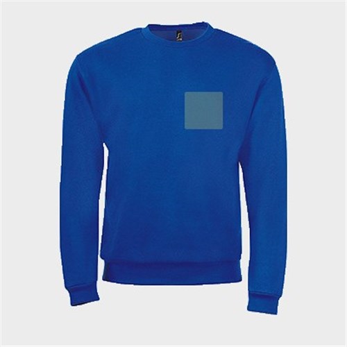 5 sweatshirts personnalisés bleus - Taille XXL - Flocage cœur