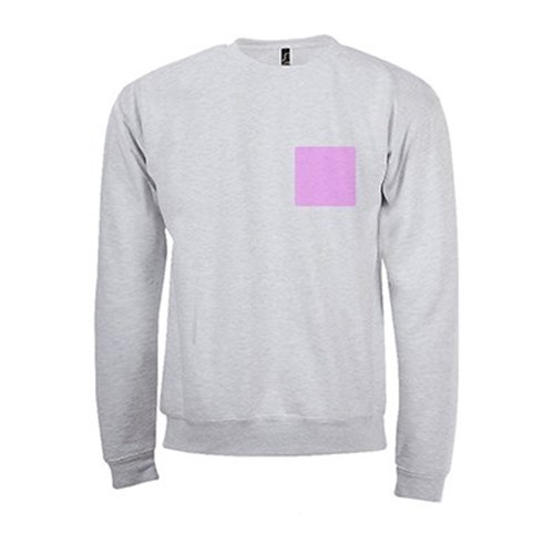5 sweatshirts personnalisés gris - Taille XL - Cœur et dos