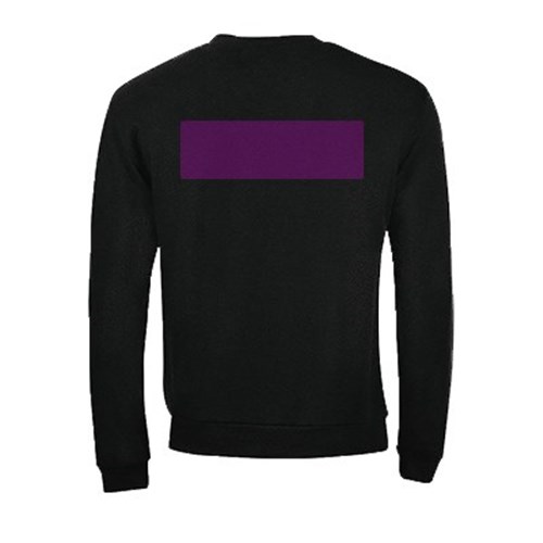 5 sweatshirts personnalisés noirs - Taille M - Flocage dos