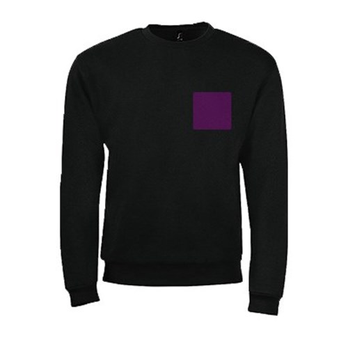 5 sweatshirts personnalisés noirs - Taille S - Flocage cœur