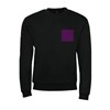 5 sweatshirts personnalisés noirs - Taille M - Flocage cœur