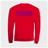 5 sweatshirts personnalisés rouges - Taille S - Flocage dos