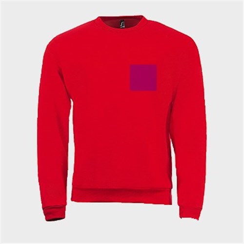 5 sweatshirts personnalisés rouges - Taille XXL - Flocage cœur