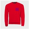 5 sweatshirts personnalisés rouges - Taille L - Cœur et dos