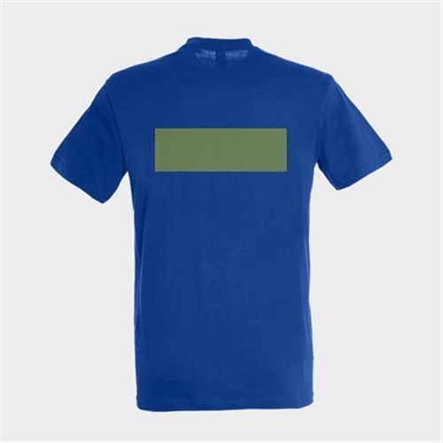 5 Tee-Shirts personnalisés bleu royal- Taille XL - Flocage Dos