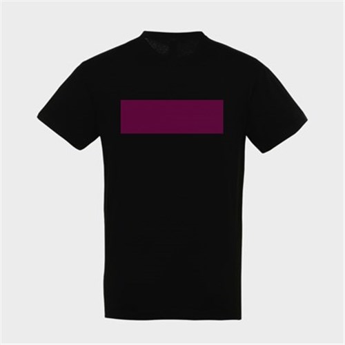5 Tee-Shirts personnalisés noirs - Taille M - Flocage Dos