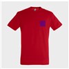 5 Tee-Shirts personnalisés rouges - Taille S - Flocage cœur