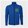5 Vestes Zip personnalisées bleues - Taille L - Flocage cœur