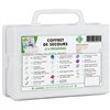 Coffret de secours 2/4 personnes avec poignée de transport, et support mural