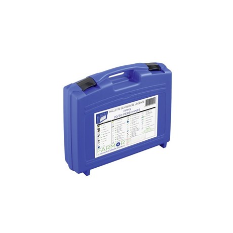 Mallette de première urgence PPMS - 30 personnes Polypropylène
