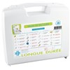 Valise de secours LONGUE DUREE, 20 personnes, avec poignée de transport et support mural