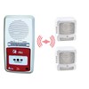 Pack alarme radio type 4 avec 2 diffuseurs sonores et lumineux RADIO SANS REPETEUR